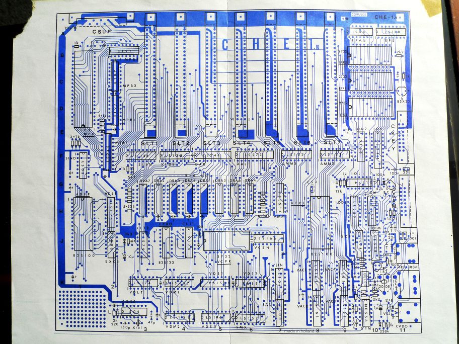 The 6052 processor is in the upper left corner.